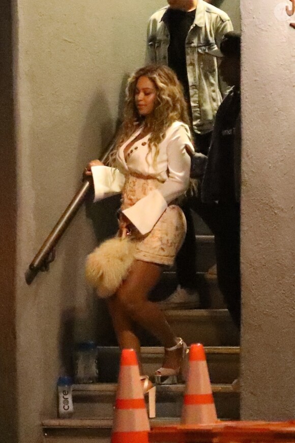 Exclusif - Beyonce et son mari Jay Z à la sortie des studios de Mack Sennett à Los Angeles, le 14 juillet 2017.
