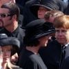 George Michael et Elton John aux obsèques de la princesse Diana le 5 septembre 1997 à Londres.