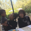 Photo de Kim Kardashian, son fils Saint et sa grand-mère, MJ. Juin 2017.