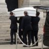 Obsèques de Jacqueline Monsigny au crématorium du cimetière du Père Lachaise à Paris le 23 août 2017.