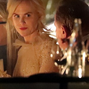 Exclusif - Nicole Kidman célèbre la première de son dernier film "Top of the Lake" lors d'un dîner avec les réalisateurs Jane Campion et Garth Davis à Sydney en Australie le 1 aout 2017.