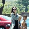 Exclusif - Angelina Jolie emmène ses enfants Shiloh, Knox et Vivian chez Toys “R” Us à Los Feliz, le 21 août 2017
