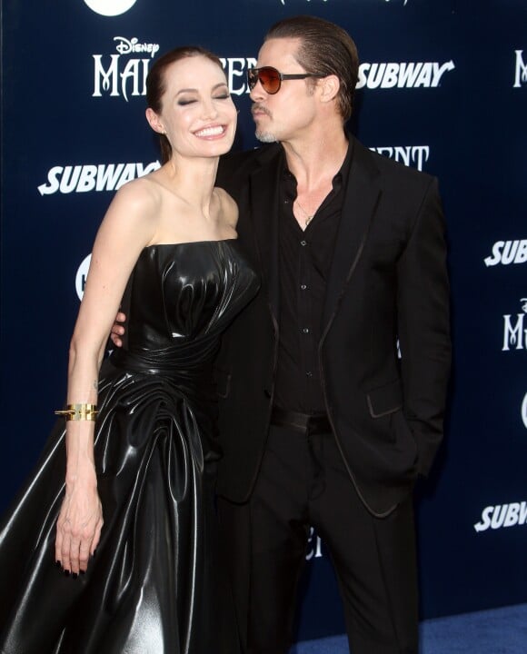 Angelina Jolie, Brad Pitt - Première du film "Maleficent" à Los Angeles le 28 mai 2014. 