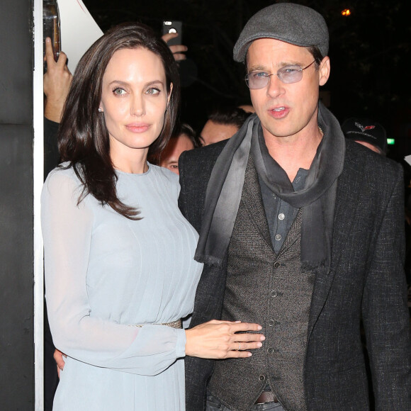 Angelina Jolie et son mari Brad Pitt à la première du film 'By The Sea' réalisé par Angelina à New York, le 3 novembre 2015 