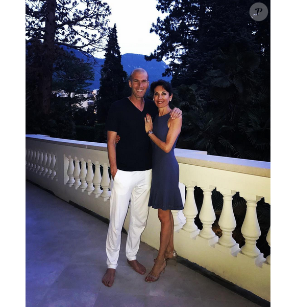 Zinédine et Véronique Zidane en vacances en Italie. Juin 2017.