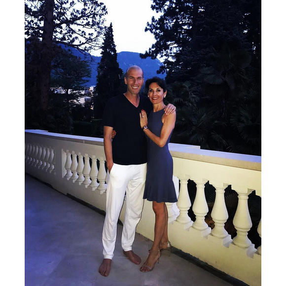 Zinédine et Véronique Zidane en vacances en Italie. Juin 2017.