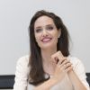 Angelina Jolie lors de la conférence de presse de son film "First They Killed My Father" à Beverly Hills le 27 aout 2017.
