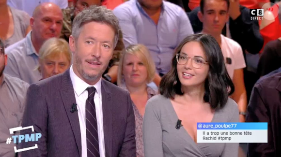 Agathe Auproux sublime dans "Touche pas à mon poste" sur C8. Le 4 septembre 2017.