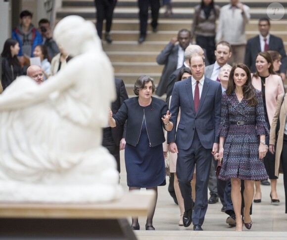 Le prince William et Kate Middleton lors de leur visite à Paris le 18 mars 2017.