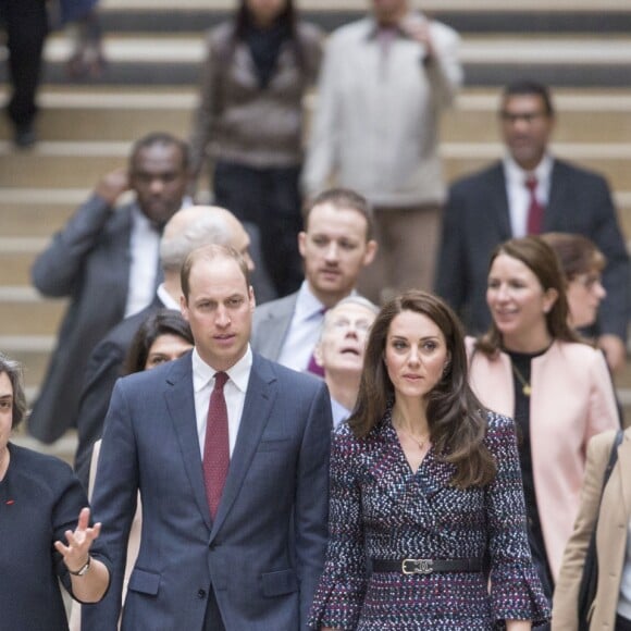 Le prince William et Kate Middleton lors de leur visite à Paris le 18 mars 2017.