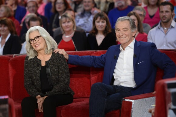 William Leymergie et sa femme Maryline - Enregistrement de l'émission "Vivement Dimanche" à Paris le 04 novembre 2015