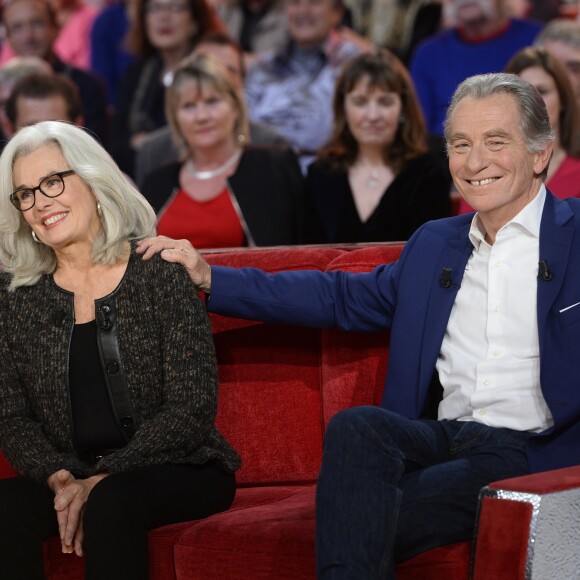 William Leymergie et sa femme Maryline - Enregistrement de l'émission "Vivement Dimanche" à Paris le 04 novembre 2015