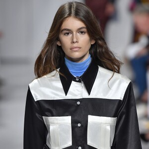 Kaia Gerber sur le podium du défilé Calvin Klein lors de la Fashion Week de New-York ce jeudi 7 septembre 2017. Photo Jonas Gustavsson/ABACAPRESS.COM