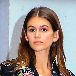 Kaia Gerber est allée faire des essayages chez le créateur Alexander Wang en préparation du défilé de mode de la Fashion week à New York, le 6 septembre 2017.