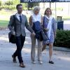 Lorraine Gilles, l'ancienne nounou de Mel B et Stephen Belafonte, arrive au tribunal pour témoigner lors du jugement de leur divorce à Van Nuys le 8 septembre 2017.