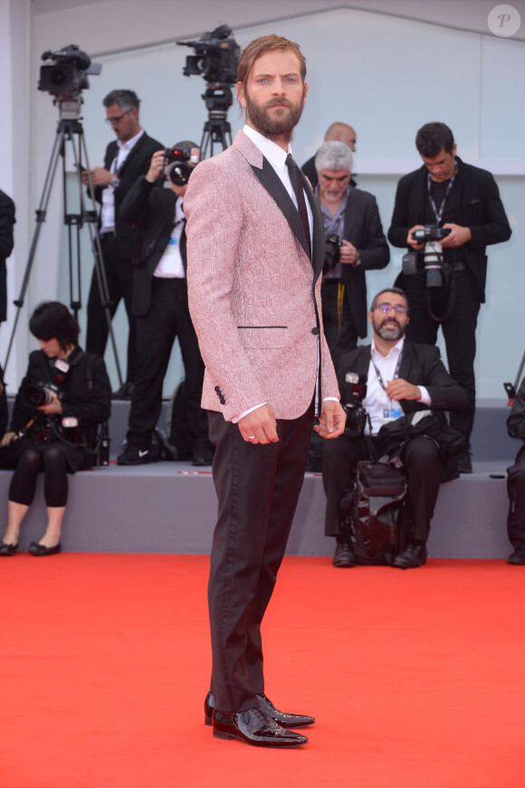 Alessandro Borghi arrive à la cérémonie de clôture du 74ème Festival International du Film de Venise (Mostra), le 9 septembre 2017.