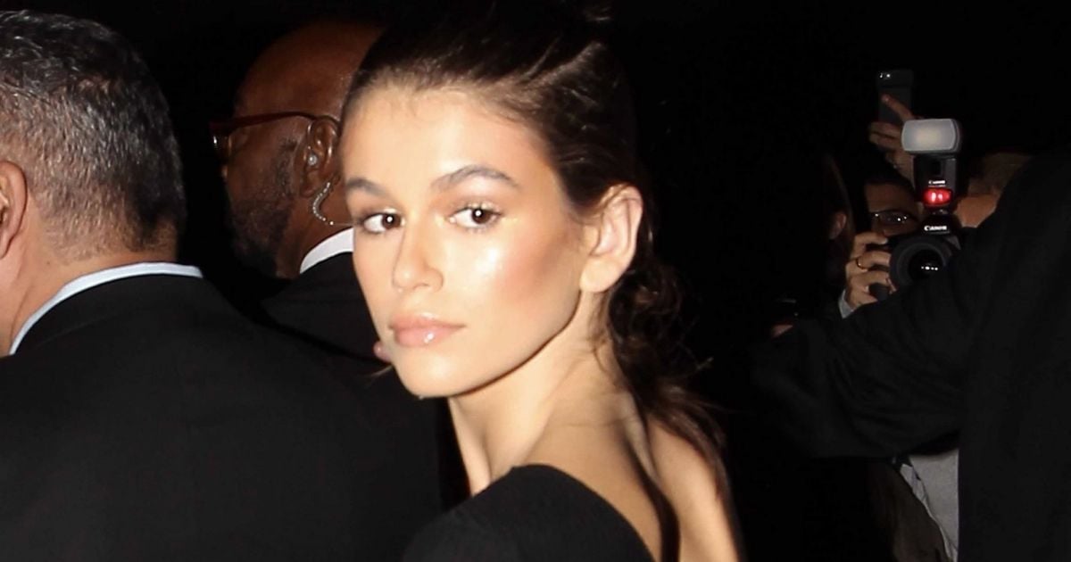 Kaia Gerber à la sortie du défilé Fenty Puma by Rihanna lors de la
