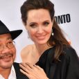 Angelina Jolie et Rithy Panh à la première de "First They Killed My Father" au Toronto International Film Festival 2017 (TIFF), le 11 septembre 2017.