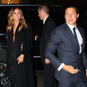 Heidi Klum et Vito Schnabel arrivent au restaurant Cipriani à New York le 10 février 2017