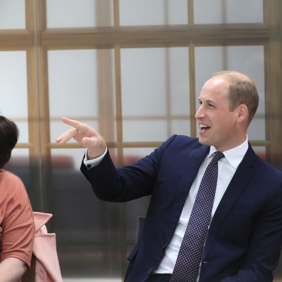 Le prince William, duc de Cambridge, en visite au "Mersey Care NHS Foundation Trust's Life Rooms" à Liverpool le 14 septembre 2017