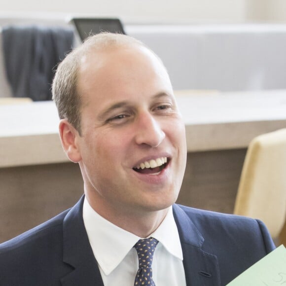 Le prince William, duc de Cambridge, en visite au "Mersey Care NHS Foundation Trust's Life Rooms" à Liverpool le 14 septembre 2017