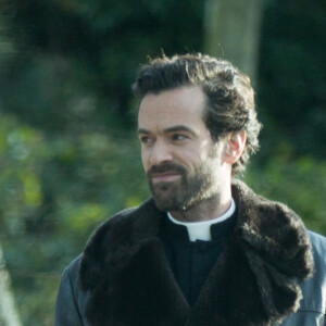 Exclusif - Marine Vacth et Romain Duris lors du tournage du Film " La Confession ", à Villers-Lez-Heest, en Belgique le 3 décembre 2015.