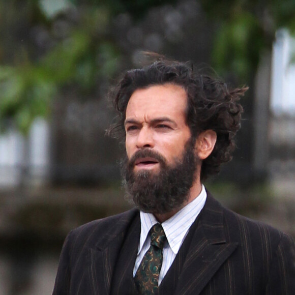 Romain Duris - Tournage du film "Cessez-le-feu" à Nantes du réalisateur Emmanuel Courcol, son premier long métrage. Le 20 mai 2015
