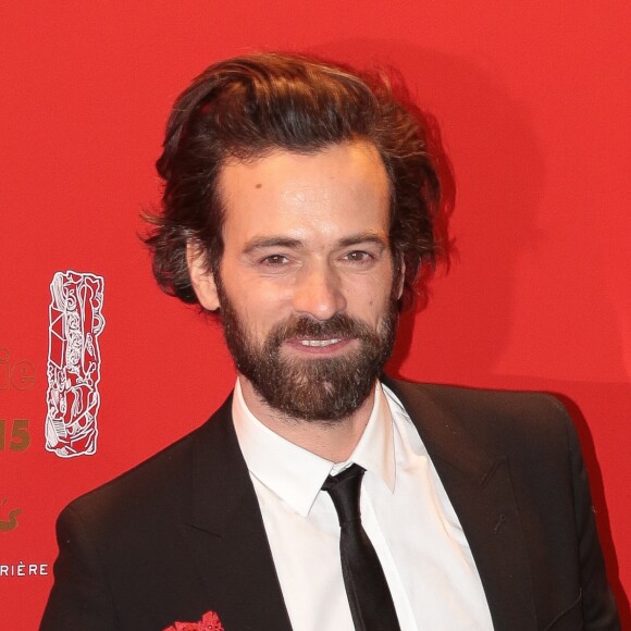 Romain Duris - Photocall au Fouquet's lors de la 40ème cérémonie des César à Paris. Le 20 février 2015