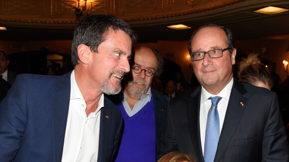 Manuel Valls affiche son nouveau look auprès de sa femme et François Hollande