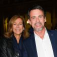Semi-Exclusif - Manuel Valls avec sa femme Anne Gravoin à la générale de la pièce "La Vraie Vie" au théâtre Edouard 7 à Paris, le 18 septembre 2017. © Guirec Coadic/Bestimage