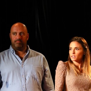 Exclusif - Patrick Veisselier, Capucine Anav - Capucine Anav fait ses premiers pas au théâtre de la pièce "La Fève du samedi soir" qui se jouera à partir du 21 septembre 2017 au Apollo Theatre à Paris. © Sebastien Valiela / Bestimage