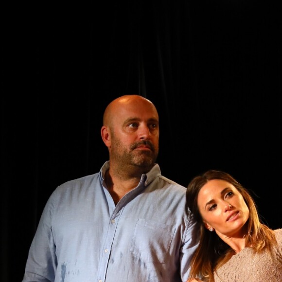 Exclusif - Patrick Veisselier, Capucine Anav - Capucine Anav fait ses premiers pas au théâtre de la pièce "La Fève du samedi soir" qui se jouera à partir du 21 septembre 2017 au Apollo Theatre à Paris. © Sebastien Valiela / Bestimage