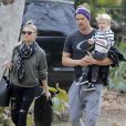Fergie et son mari Josh Duhamel emmènent leur fils Axl s'amuser au parc à Brentwood, le 14 janvier 2016