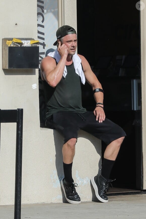 Exclusif - Josh Duhamel se rend à son cours de gym à Santa Monica, le 16 septembre 2017