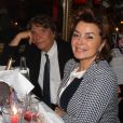 Bernard Tapie avec sa femme Dominique et sa fille Sophie - Michou fête ses 85 ans et les 60 ans de son cabaret à Paris le 20 juin 2016. © Philippe Baldini / Bestimage