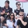 Première apparition officielle du prince Harry et sa compagne Meghan Markle dans les tribunes de la finale de tennis à la troisième édition des Invictus Games à Toronto, Ontario, Canada, le 25 septembre 2017. 