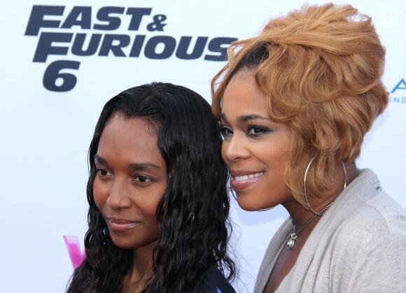 Rozonda Thomas et Tionne Watkins du groupe TLC - Evenement "Fast & Furious 6" à Atlanta, le 2 avril 2013.