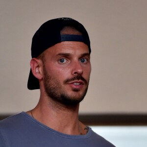 M. Pokora - People lors du match de Ligue 1 Conforama entre Monaco contre Marseille au stade Louis II à Monaco le 27 août 2017. Monaco a battu l'OM par 6 à 1. © Bruno Bebert/Bestimage