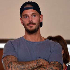 M. Pokora - People lors du match de Ligue 1 Conforama entre Monaco contre Marseille au stade Louis II à Monaco le 27 août 2017. Monaco a battu l'OM par 6 à 1. © Bruno Bebert/Bestimage