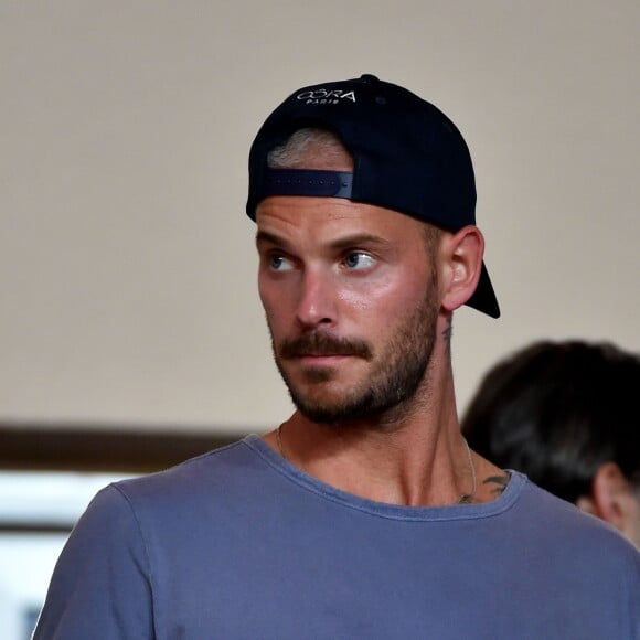 M. Pokora - People lors du match de Ligue 1 Conforama entre Monaco contre Marseille au stade Louis II à Monaco le 27 août 2017. Monaco a battu l'OM par 6 à 1. © Bruno Bebert/Bestimage