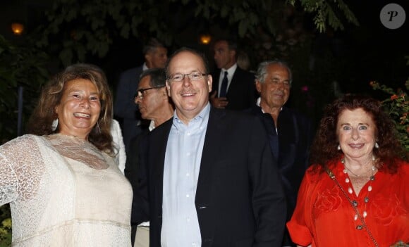 Exclusif - Kawther Al Abood, le prince Albert II de Monaco - Inauguration de l'exposition "Art-bre" dans le cadre de la 16ème édition du "Septembre du patrimoine" à Roquebrune-Cap-Martin le 7 septembre 2017. © Claudia Albuquerque/Bestimage