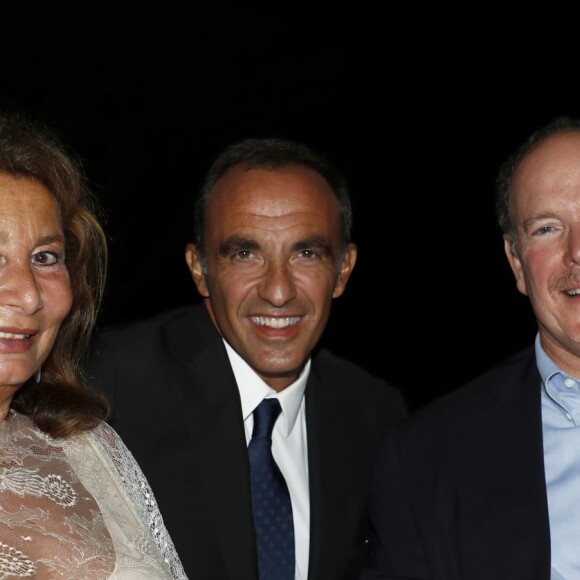 Exclusif - Kawther Al Abood, Nikos Aliagas, le prince Albert II de Monaco - Inauguration de l'exposition "Art-bre" dans le cadre de la 16ème édition du "Septembre du patrimoine" à Roquebrune-Cap-Martin le 7 septembre 2017. © Claudia Albuquerque/Bestimage