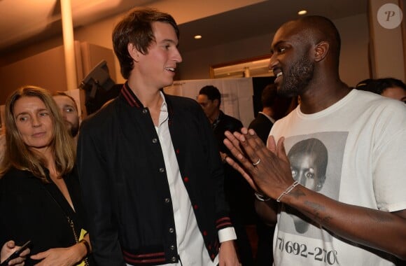 Alexandre Arnault et Virgil Abloh - Défilé de mode printemps-été 2018 "Off-White™" à Paris. Le 28 septembre 2017 ©