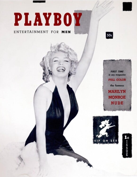 Marilyn Monroe en couverture du premier numéro de Playboy, décembre 1953.