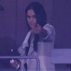 Meghan Markle dans les tribunes VIP lors de la cérémonie de clôture des Invictus Games à Toronto le 30 septembre 2017