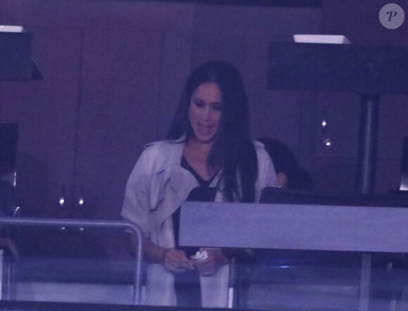 Meghan Markle dans les tribunes VIP lors de la cérémonie de clôture des Invictus Games à Toronto le 30 septembre 2017