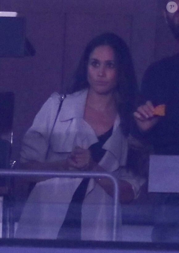 Meghan Markle dans les tribunes VIP lors de la cérémonie de clôture des Invictus Games à Toronto le 30 septembre 2017