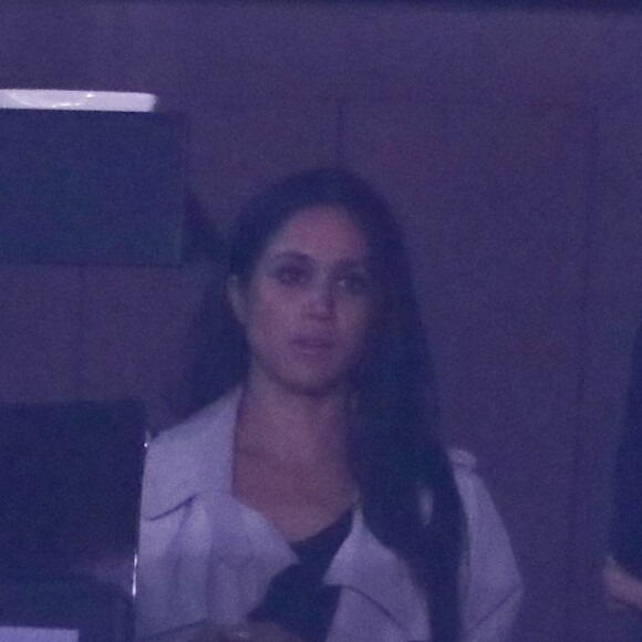Meghan Markle dans les tribunes VIP lors de la cérémonie de clôture des Invictus Games à Toronto le 30 septembre 2017
