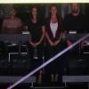 Meghan Markle assiste à la cérémonie de clôture des Invictus Games en compagnie de sa mère Doria Radland et de ses amis Jessica Mulroney et Markus Anderson à Toronto le 30 septembre 2017.