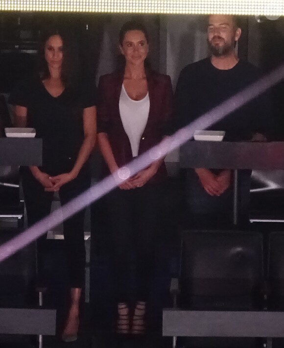 Meghan Markle assiste à la cérémonie de clôture des Invictus Games en compagnie de sa mère Doria Radland et de ses amis Jessica Mulroney et Markus Anderson à Toronto le 30 septembre 2017.